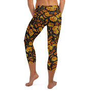 Monarch Butterfly Capri Leggings
